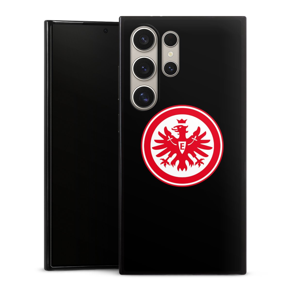 Galaxy S24 Ultra Handy Slim Case extra dünn Silikon Handyhülle schwarz Hülle Eintracht Frankfurt Sge Eagle Silikon Slim Case