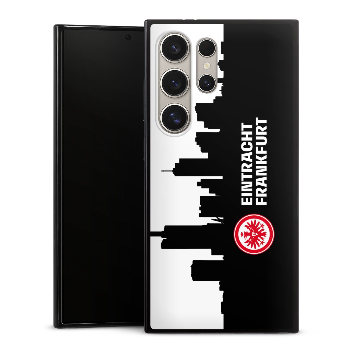 Galaxy S24 Ultra Handy Slim Case extra dünn Silikon Handyhülle schwarz Hülle Sge Eintracht Frankfurt Official Licensed Product Silikon Slim Case