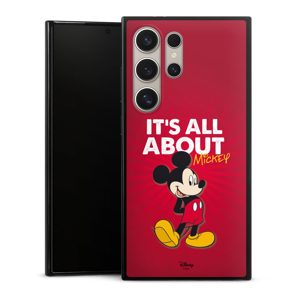 Galaxy S24 Ultra Handy Slim Case extra dünn Silikon Handyhülle schwarz Hülle Mouse Disney Official Licensed Product Silikon Slim Case