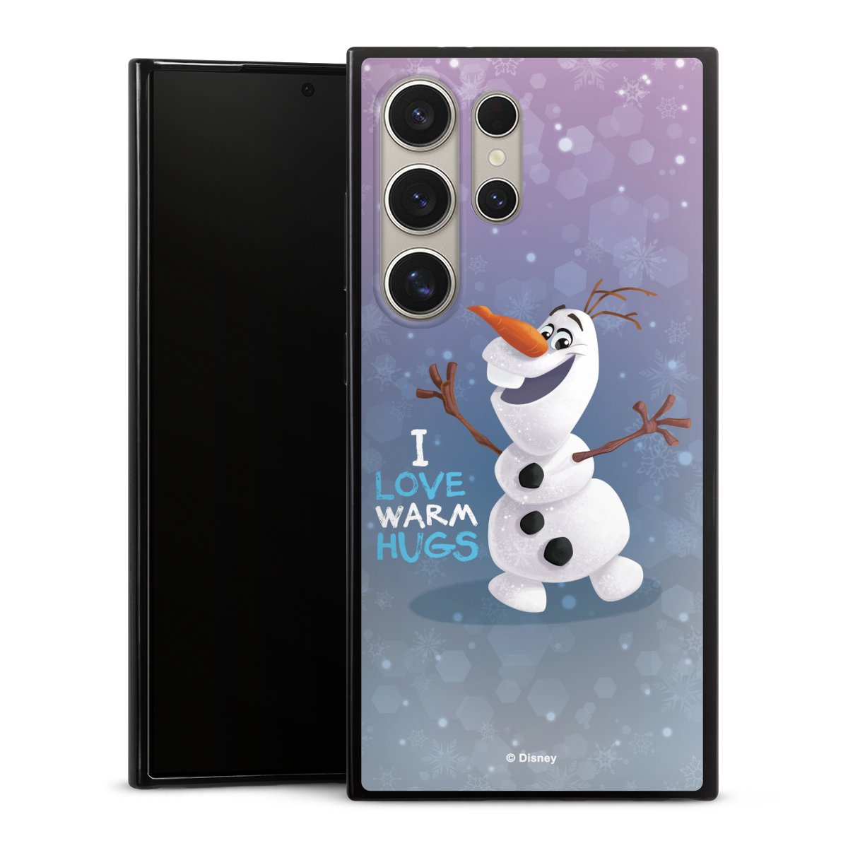 Galaxy S24 Ultra Handy Slim Case extra dünn Silikon Handyhülle schwarz Hülle Frozen Frozen Olaf Official Licensed Product Silikon Slim Case