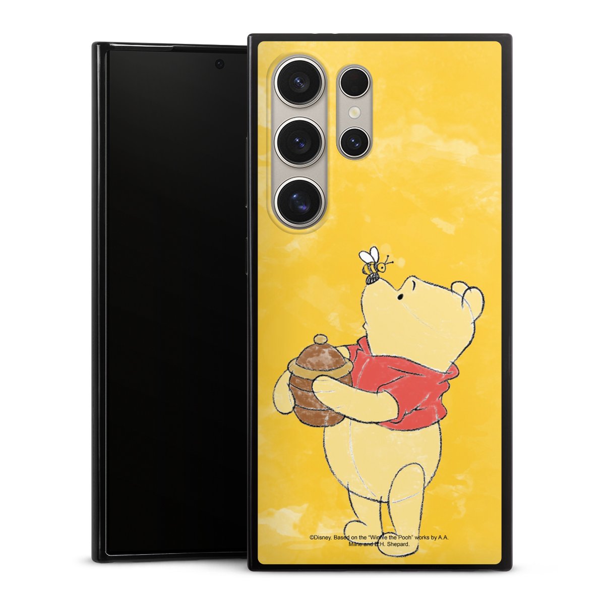 Galaxy S24 Ultra Handy Slim Case extra dünn Silikon Handyhülle schwarz Hülle Official Licensed Product Winnie The Pooh Disney Silikon Slim Case