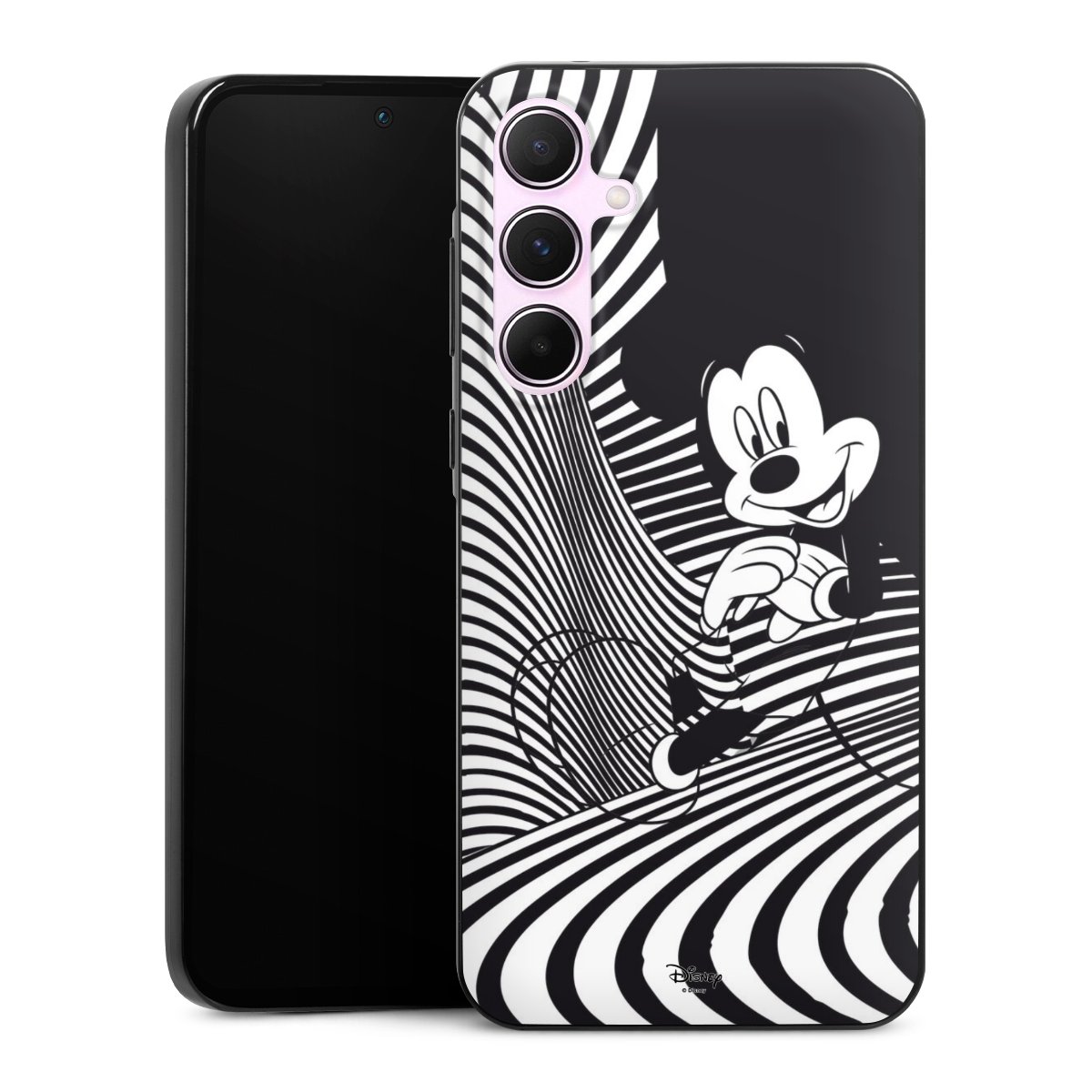 Galaxy A55 5G Handy Slim Case extra dünn Silikon Handyhülle schwarz Hülle Disney Official Licensed Product Mickey Mouse Silikon Slim Case