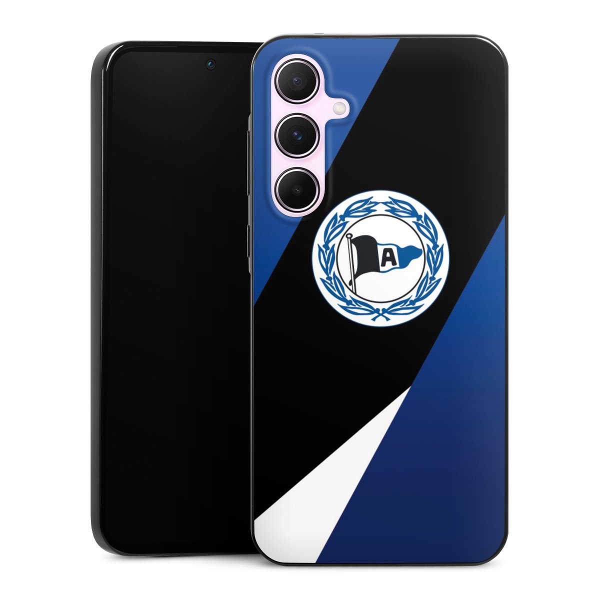 Galaxy A55 5G Handy Slim Case extra dünn Silikon Handyhülle schwarz Hülle Official Licensed Product Arminia Bielefeld Dsc Silikon Slim Case