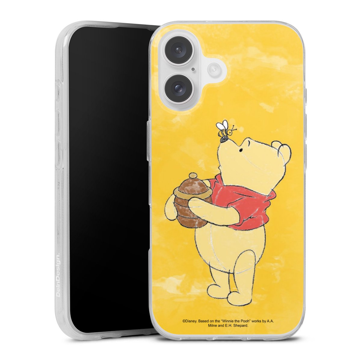 iPhone 16 Handy Silikon Hülle Case transparent Handyhülle Official Licensed Product Winnie The Pooh Disney Silikon Case