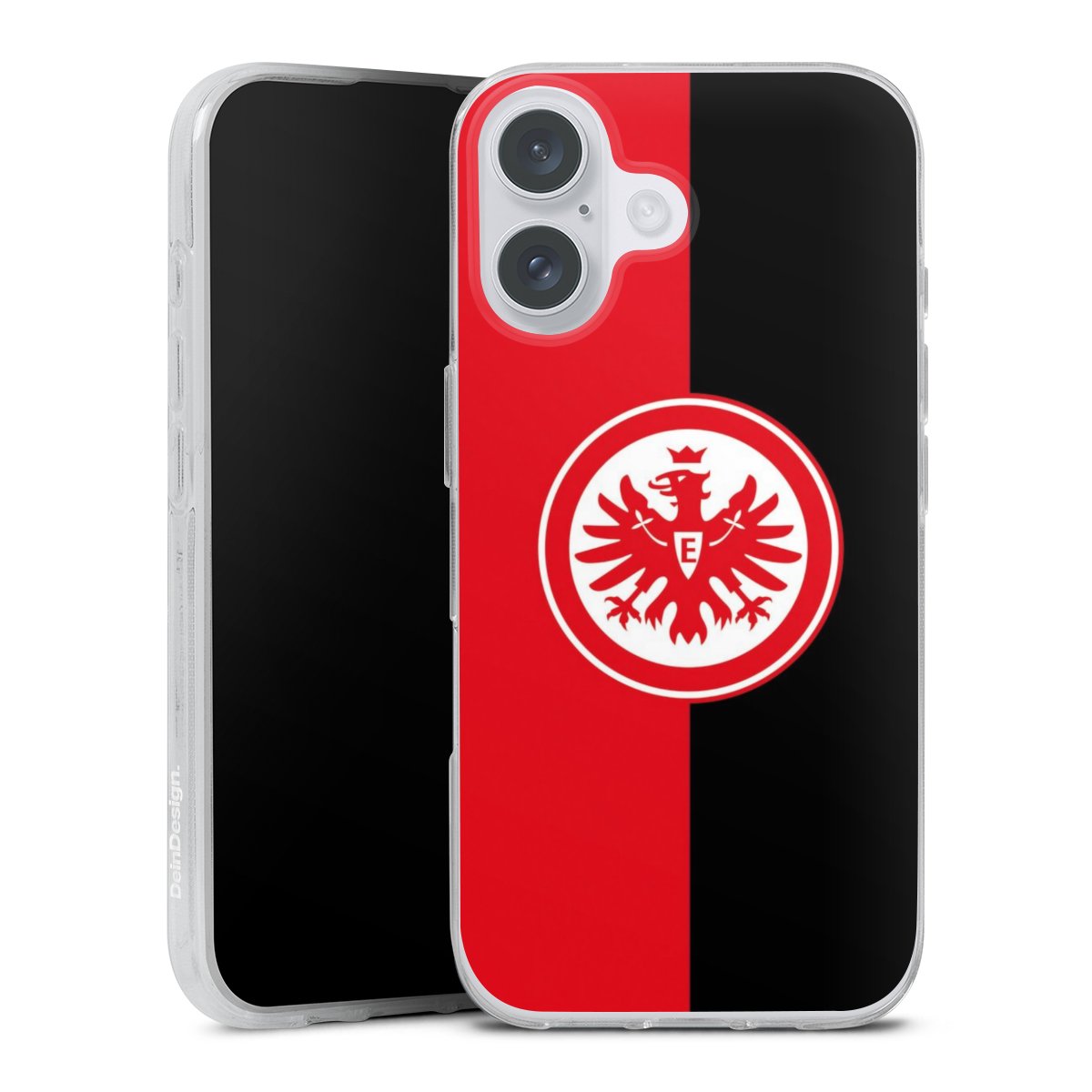 iPhone 16 Plus Handy Silikon Hülle Case transparent Handyhülle Official Licensed Product Eintracht Frankfurt Sge Silikon Case