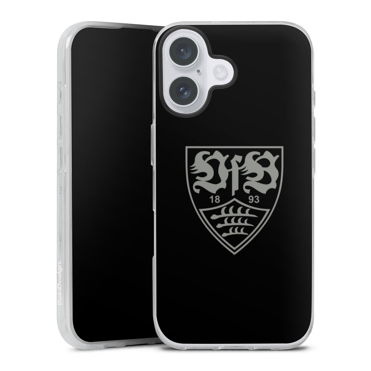 iPhone 16 Plus Handy Silikon Hülle Case transparent Handyhülle Official Licensed Product Vfb Stuttgart Silikon Case