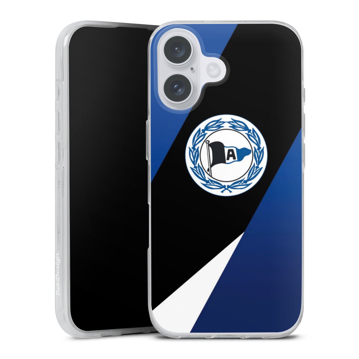 iPhone 16 Plus Handy Silikon Hülle Case transparent Handyhülle Official Licensed Product Arminia Bielefeld Dsc Silikon Case