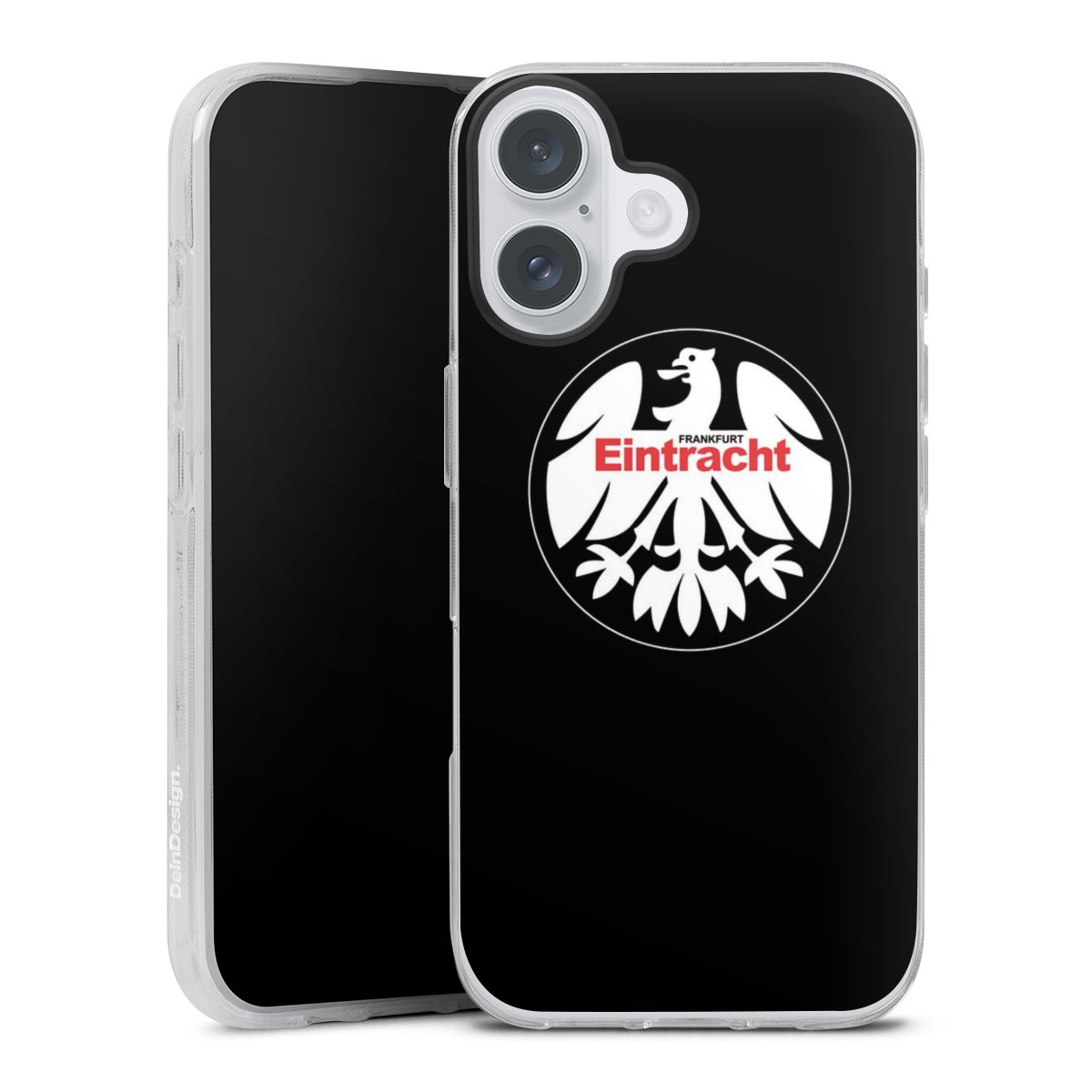 iPhone 16 Plus Handy Silikon Hülle Case transparent Handyhülle Official Licensed Product Eintracht Frankfurt Sge Silikon Case