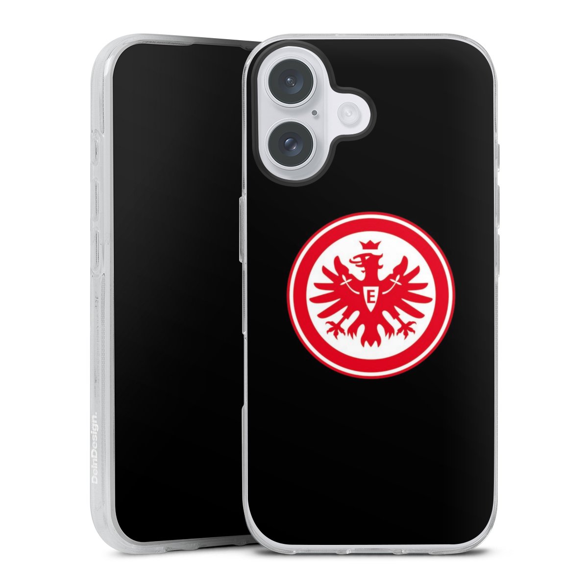 iPhone 16 Plus Handy Silikon Hülle Case transparent Handyhülle Eintracht Frankfurt Sge Eagle Silikon Case