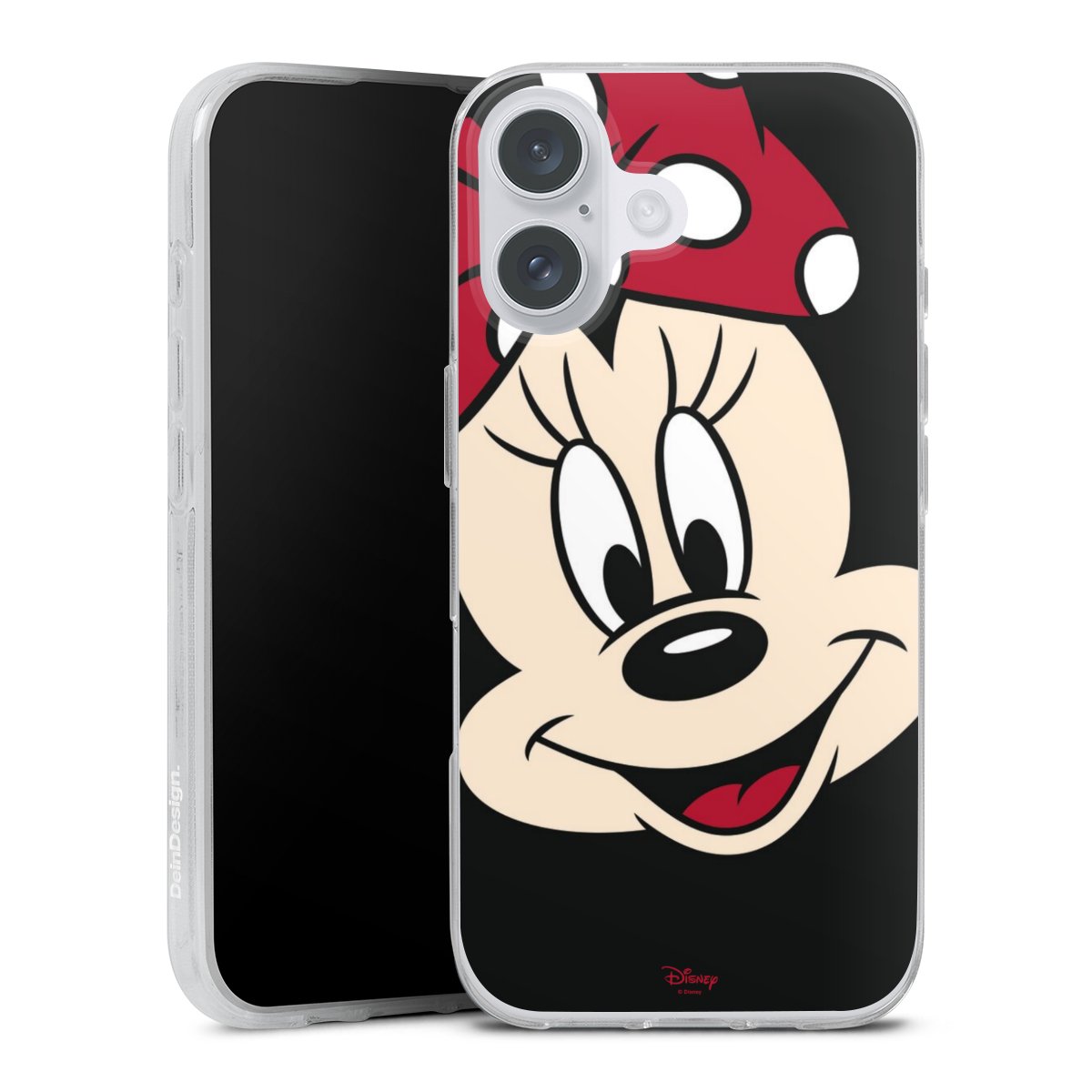 iPhone 16 Plus Handy Silikon Hülle Case transparent Handyhülle Minnie Mouse Official Licensed Product Disney Silikon Case