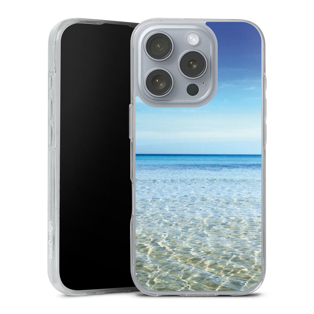 iPhone 16 Pro Handy Silikon Hülle Case transparent Handyhülle Urlaub Sky Ocean Silikon Case