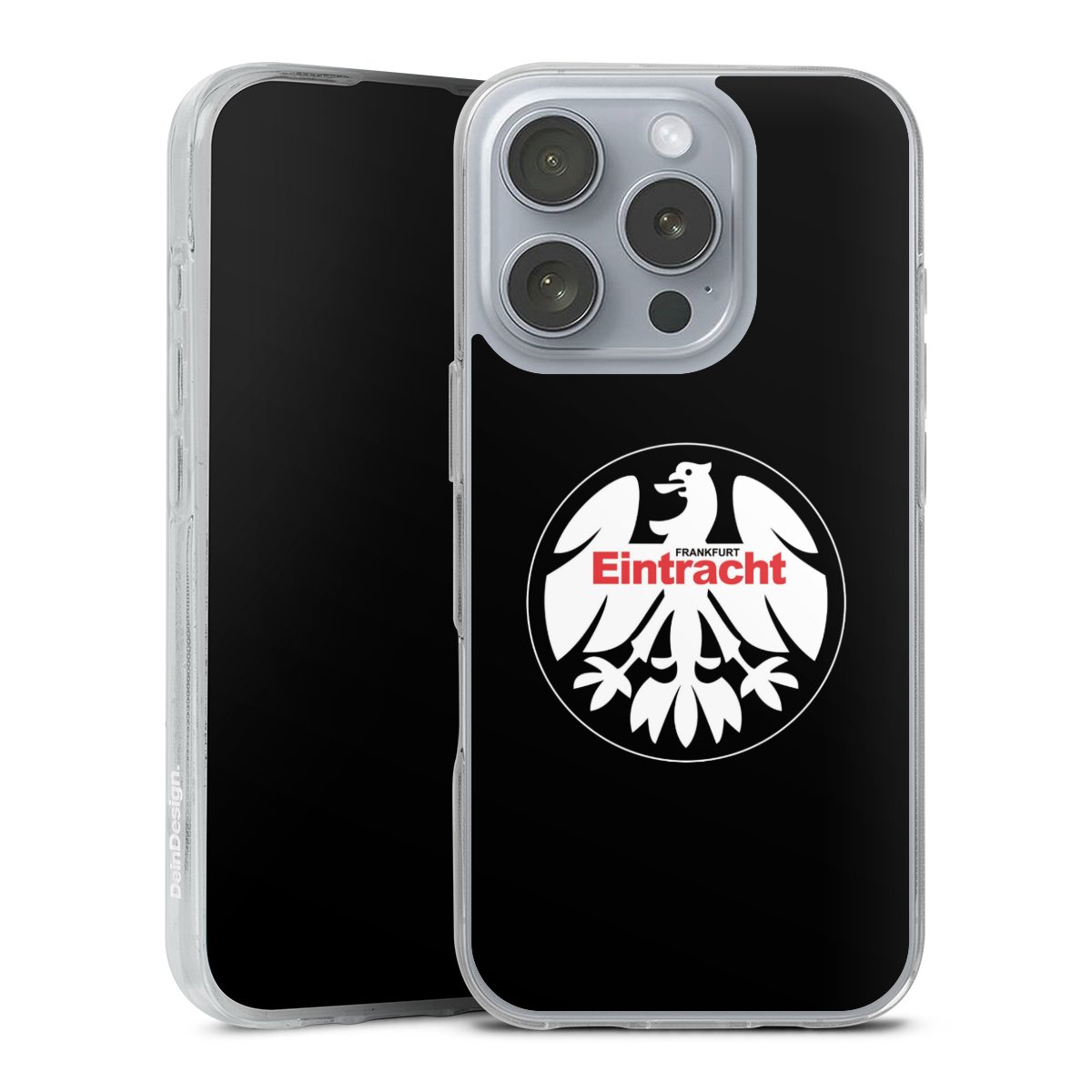 iPhone 16 Pro Handy Silikon Hülle Case transparent Handyhülle Official Licensed Product Eintracht Frankfurt Sge Silikon Case