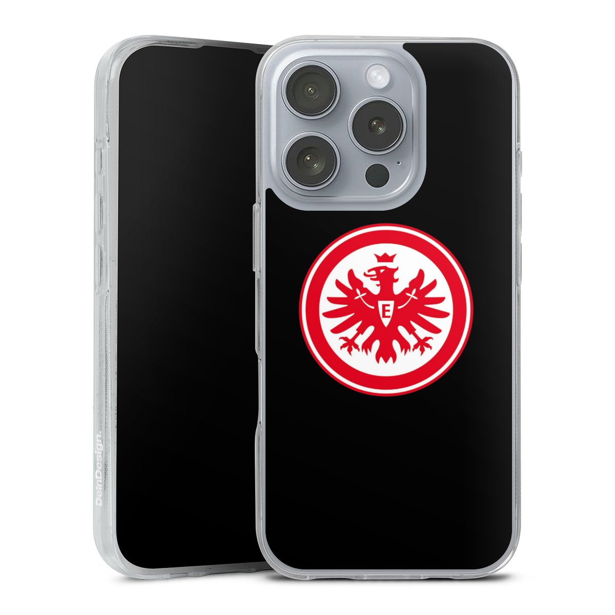 iPhone 16 Pro Handy Silikon Hülle Case transparent Handyhülle Eintracht Frankfurt Sge Eagle Silikon Case