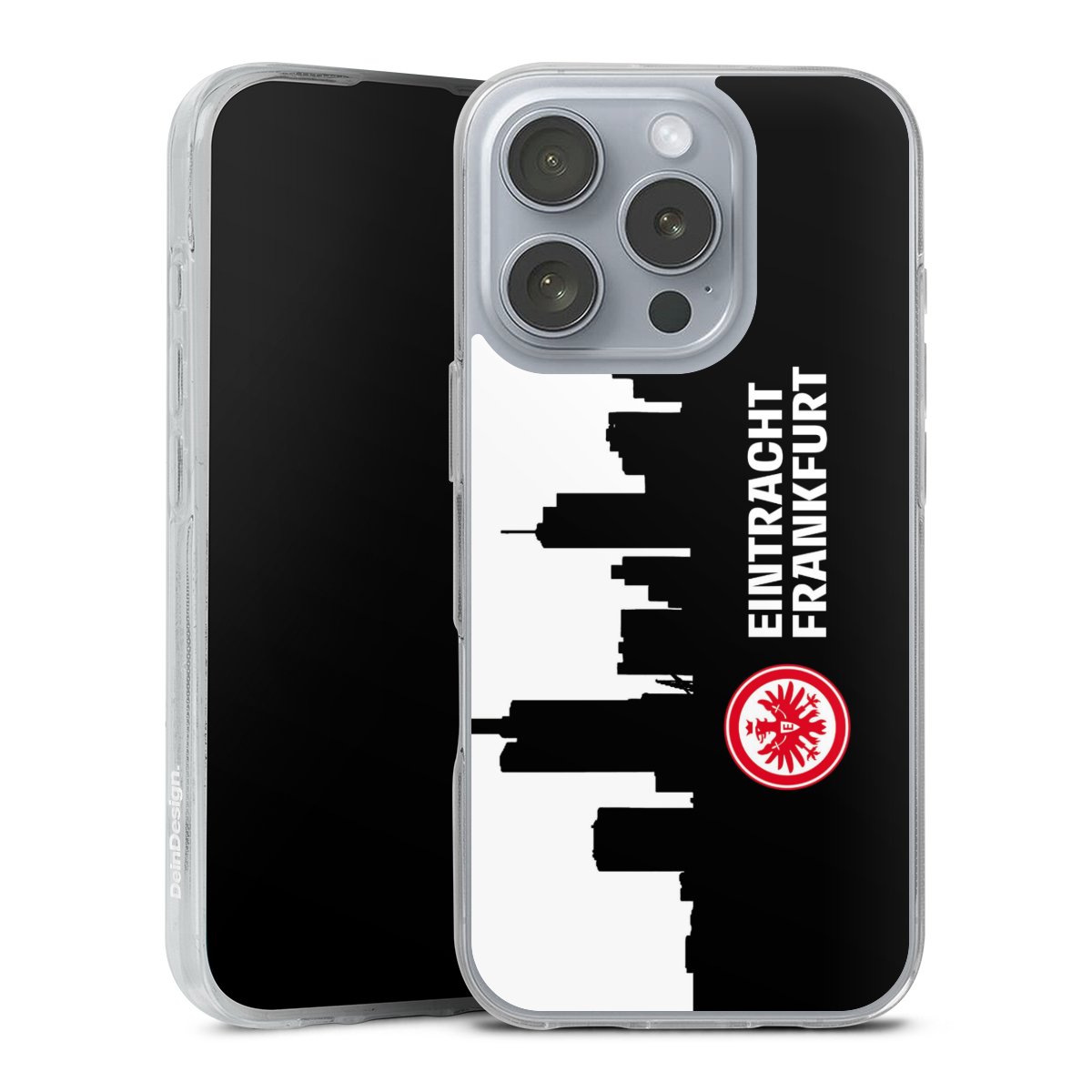 iPhone 16 Pro Handy Silikon Hülle Case transparent Handyhülle Sge Eintracht Frankfurt Official Licensed Product Silikon Case