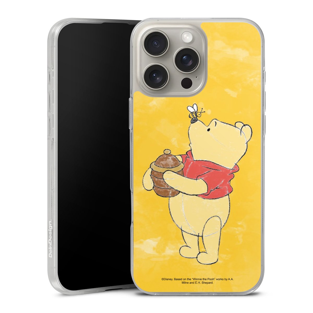 iPhone 16 Pro Max Handy Silikon Hülle Case transparent Handyhülle Official Licensed Product Winnie The Pooh Disney Silikon Case