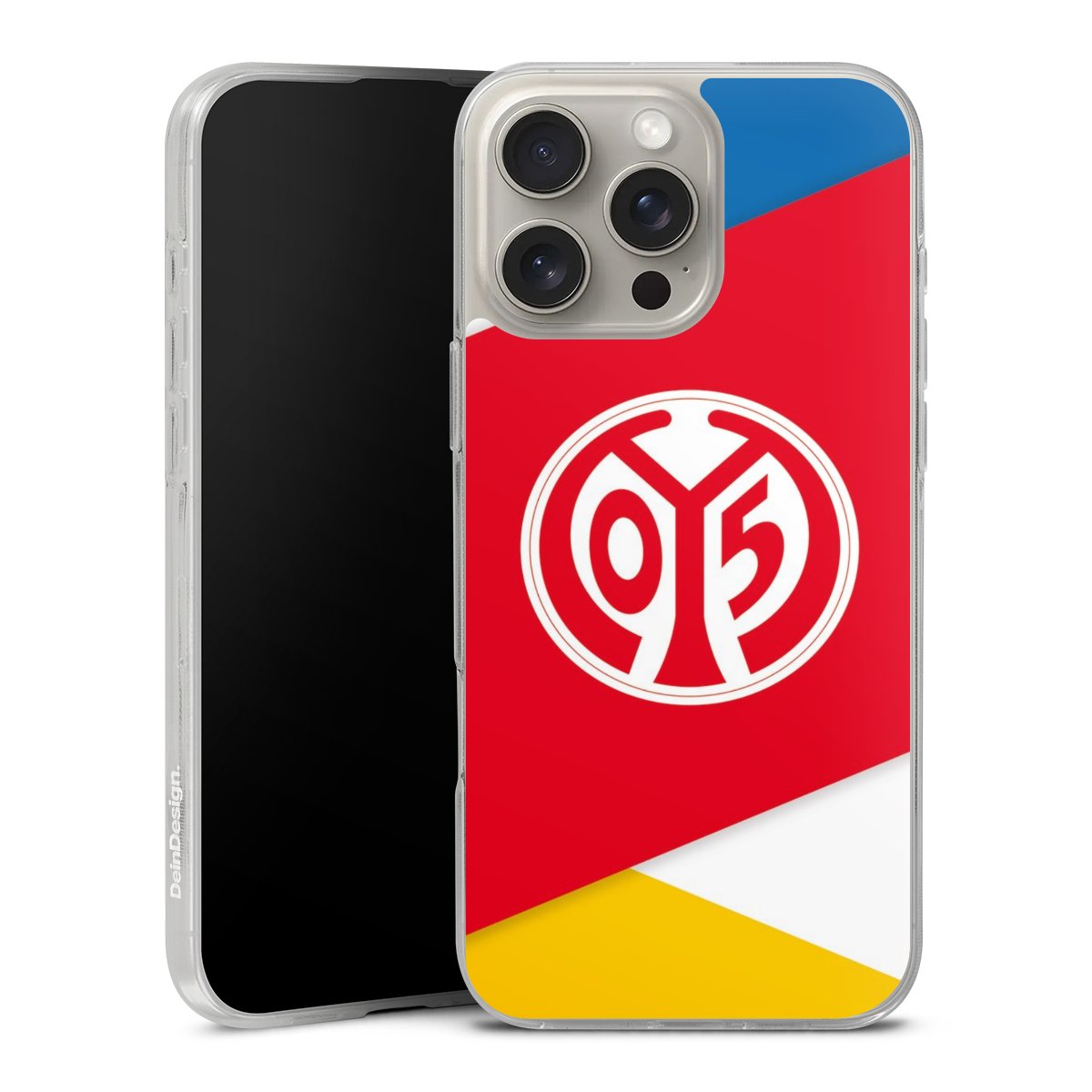 iPhone 16 Pro Max Handy Silikon Hülle Case transparent Handyhülle Official Licensed Product Soccer 1. Fsv Mainz 05 E.V. Silikon Case