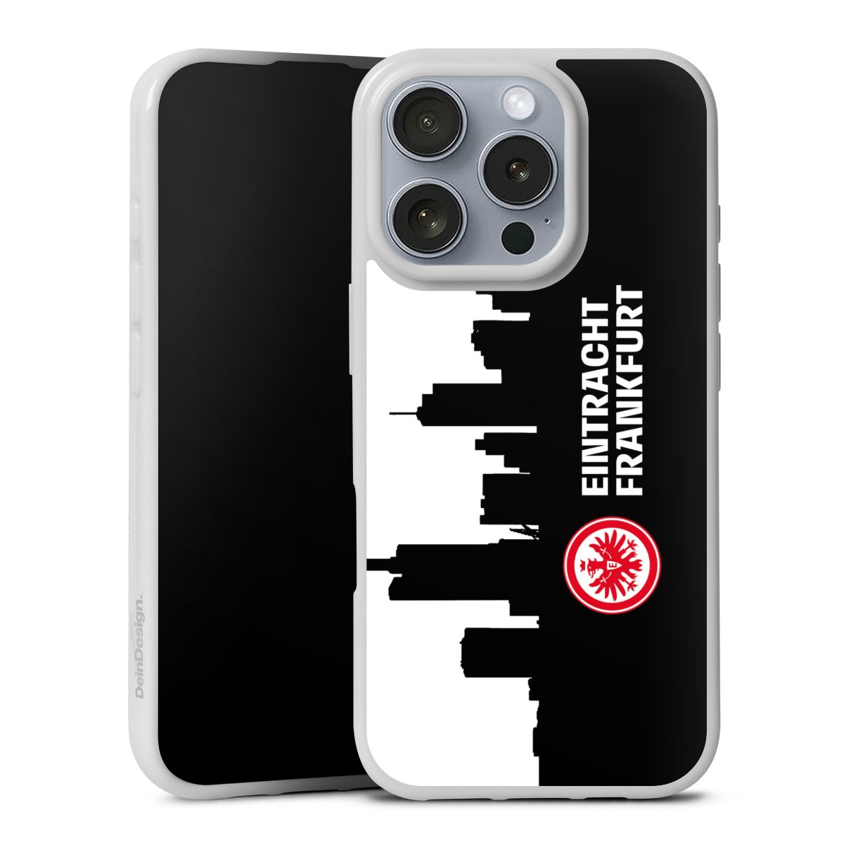 iPhone 16 Pro Handy Silikon Hülle Case weiß Handyhülle Sge Eintracht Frankfurt Official Licensed Product Silikon Case