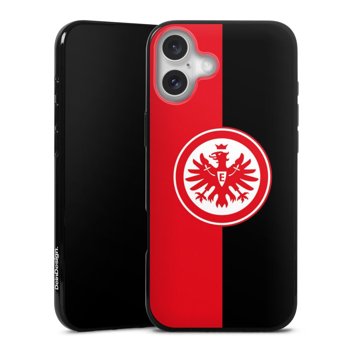 iPhone 16 Plus Handy Silikon Hülle Case schwarz Handyhülle Sge Eintracht Frankfurt Official Licensed Product