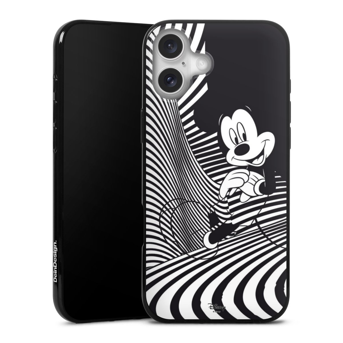 iPhone 16 Plus Handy Silikon Hülle Case schwarz Handyhülle Mickey Mouse Official Licensed Product Disney