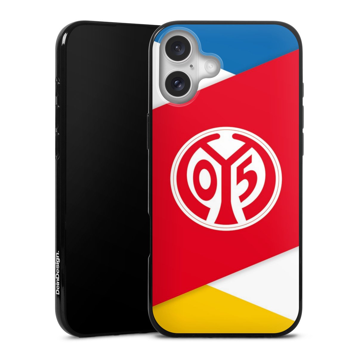 iPhone 16 Plus Handy Silikon Hülle Case schwarz Handyhülle 1. Fsv Mainz 05 E.V. Soccer Official Licensed Product