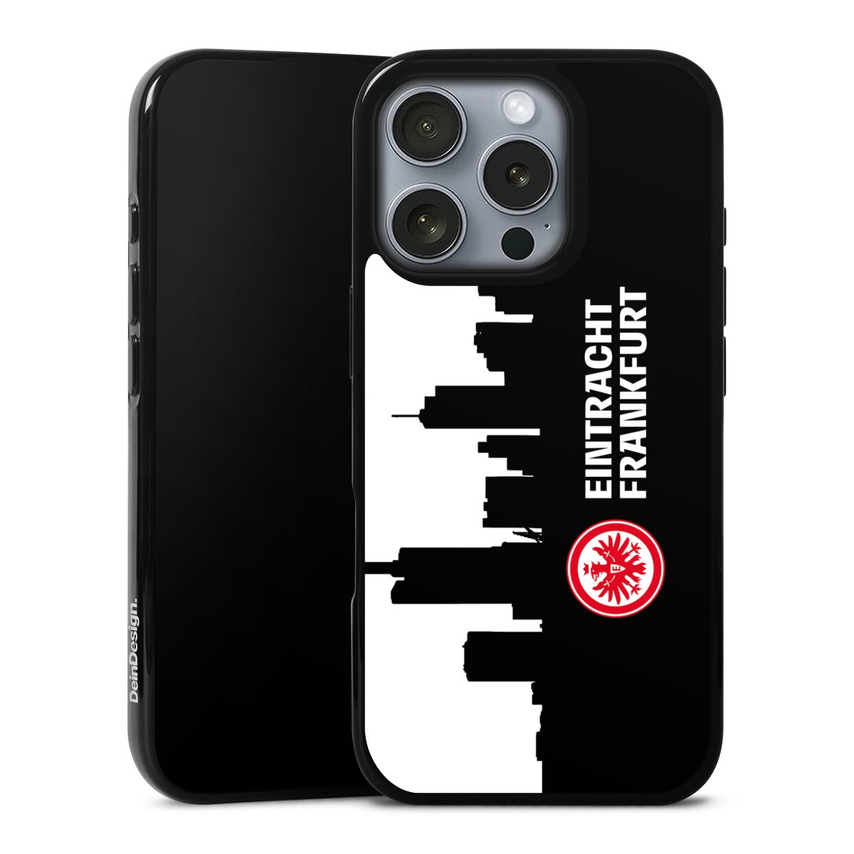 iPhone 16 Pro Handy Silikon Hülle Case schwarz Handyhülle Sge Eintracht Frankfurt Official Licensed Product