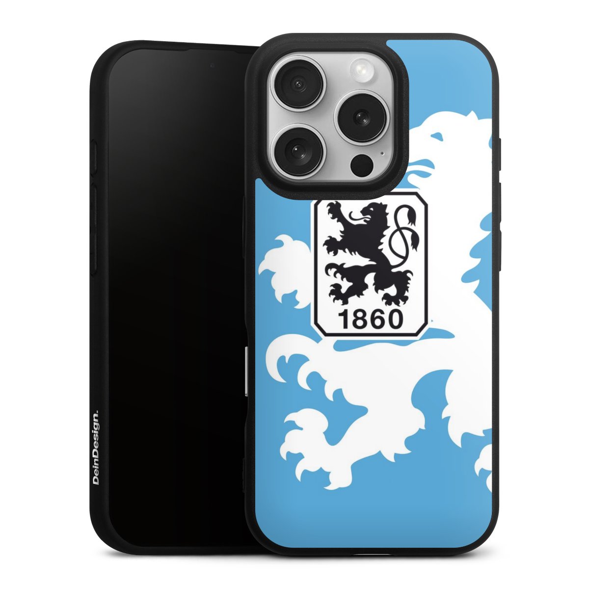 iPhone 16 Pro Handy Premium Silikon Hülle Handyhülle schwarz Case Coat Of Arms Official Licensed Product Silikon Premium Case