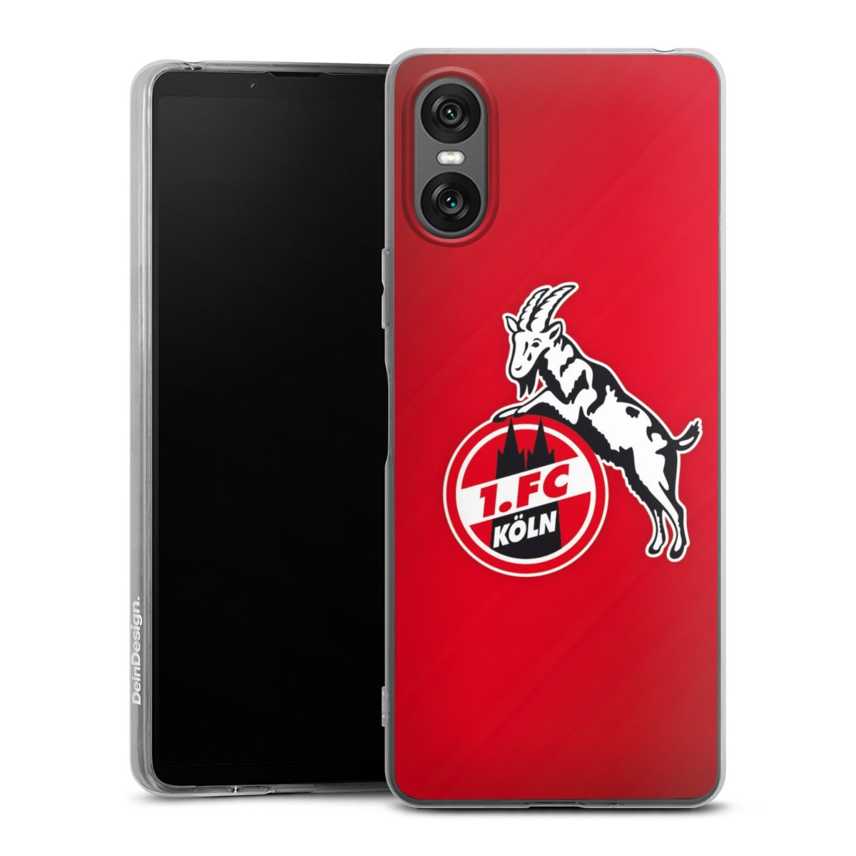 Sony Xperia 10 VI Handy Silikon Hülle Case transparent Handyhülle Official Licensed Product Effzeh 1. Fc Köln Silikon Case