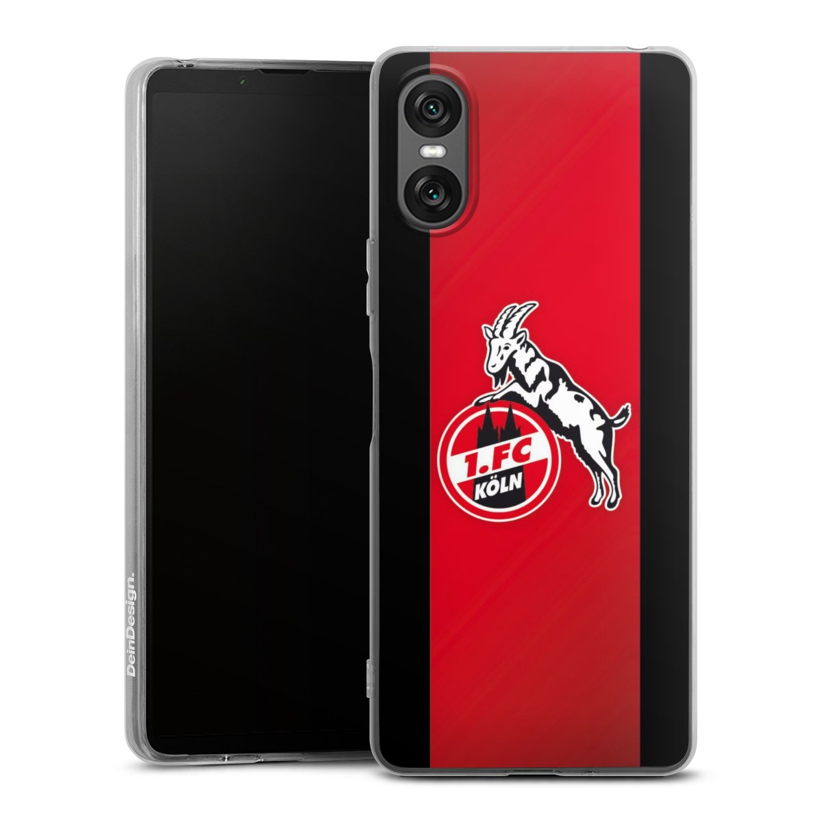 Sony Xperia 10 VI Handy Silikon Hülle Case transparent Handyhülle Official Licensed Product Billy Goat Hennes 1. Fc Köln Silikon Case