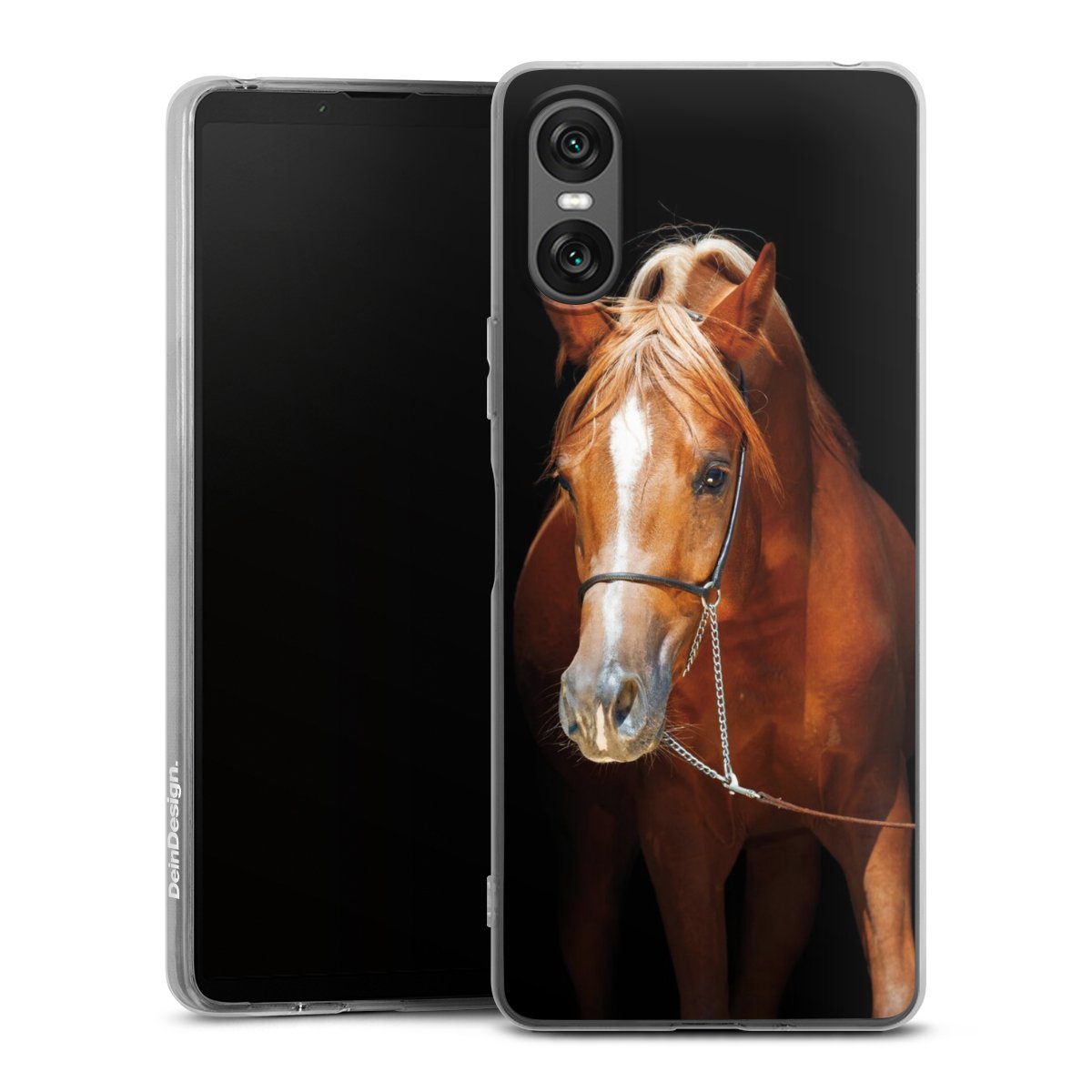 Sony Xperia 10 VI Handy Silikon Hülle Case transparent Handyhülle Mare Horse Hobby Silikon Case