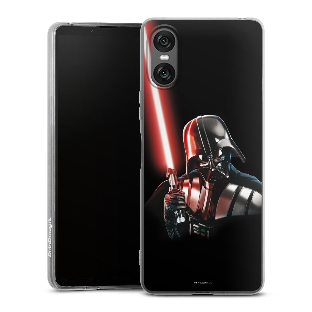 Sony Xperia 10 VI Handy Silikon Hülle Case transparent Handyhülle Star Wars Merchandise Darth Vader Silikon Case