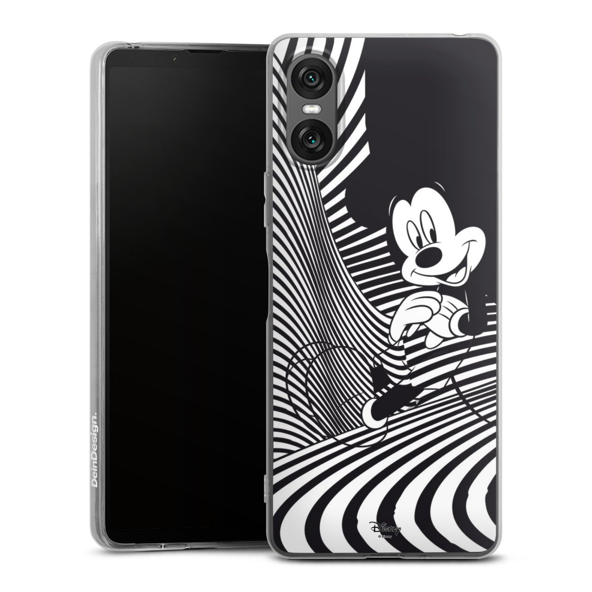 Sony Xperia 10 VI Handy Silikon Hülle Case transparent Handyhülle Disney Official Licensed Product Mickey Mouse Silikon Case