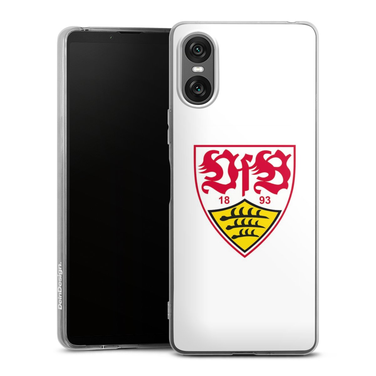 Sony Xperia 10 VI Handy Silikon Hülle Case transparent Handyhülle Logo Official Licensed Product Vfb Stuttgart Silikon Case