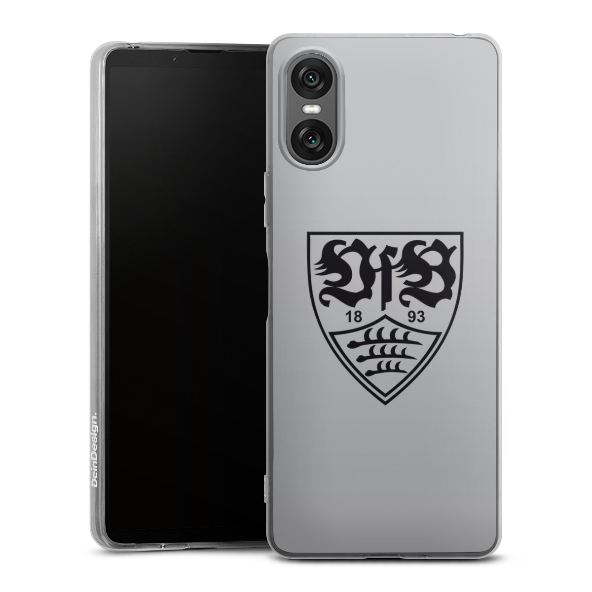 Sony Xperia 10 VI Handy Silikon Hülle Case transparent Handyhülle Logo Vfb Stuttgart Official Licensed Product Silikon Case