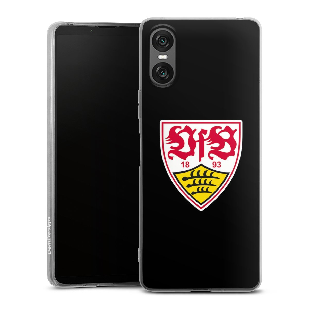 Sony Xperia 10 VI Handy Silikon Hülle Case transparent Handyhülle Vfb Stuttgart Official Licensed Product Coat Of Arms Silikon Case