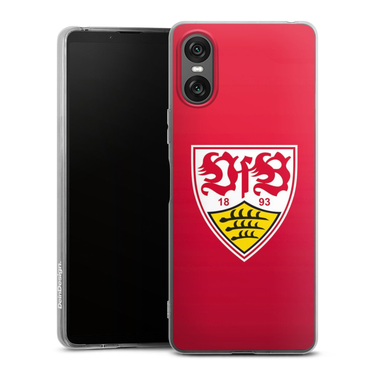 Sony Xperia 10 VI Handy Silikon Hülle Case transparent Handyhülle Official Licensed Product Vfb Stuttgart Silikon Case