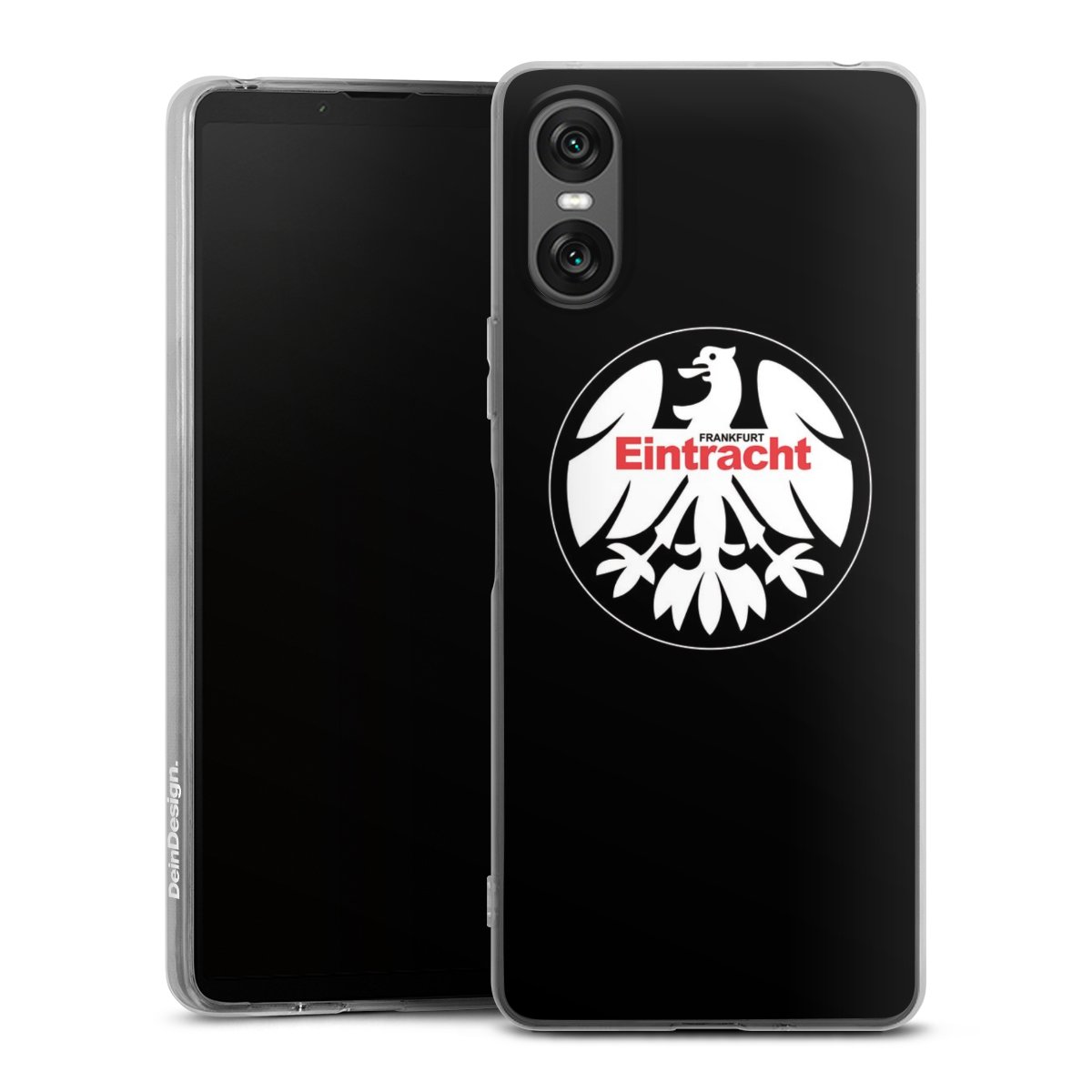 Sony Xperia 10 VI Handy Silikon Hülle Case transparent Handyhülle Official Licensed Product Eintracht Frankfurt Sge Silikon Case