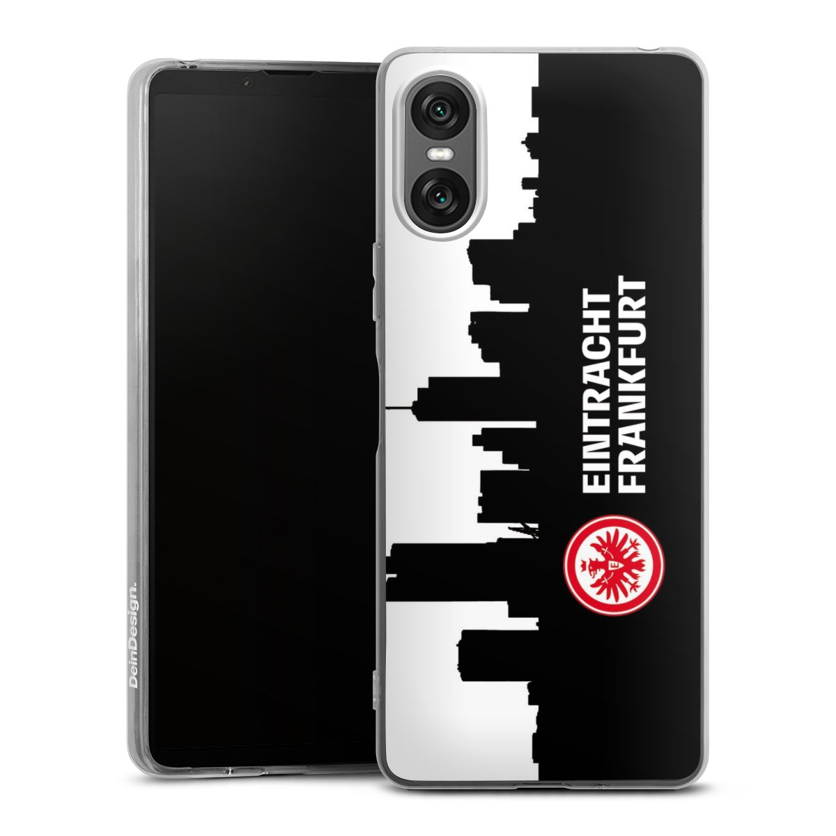 Sony Xperia 10 VI Handy Silikon Hülle Case transparent Handyhülle Sge Eintracht Frankfurt Official Licensed Product Silikon Case