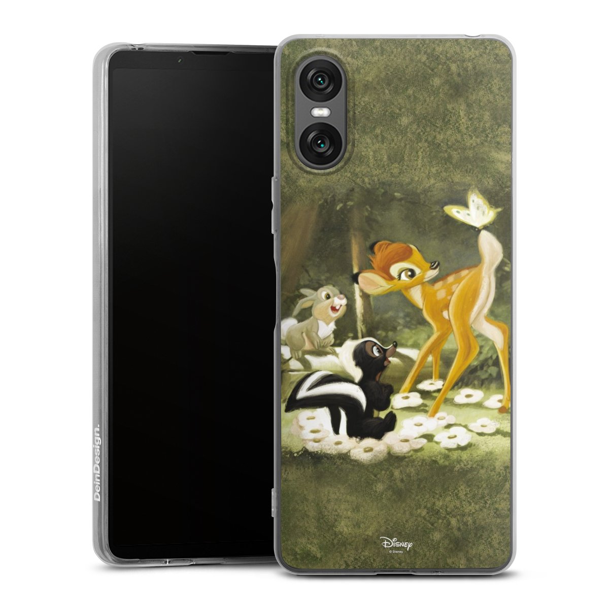 Sony Xperia 10 VI Handy Silikon Hülle Case transparent Handyhülle Disney Official Licensed Product Bambi Silikon Case