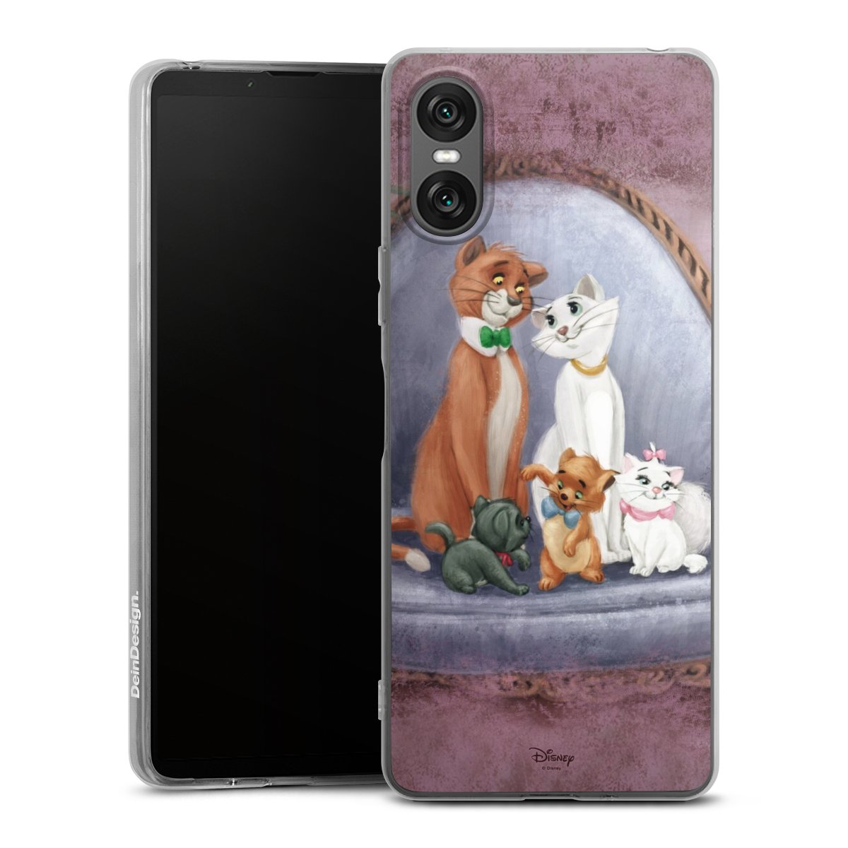 Sony Xperia 10 VI Handy Silikon Hülle Case transparent Handyhülle Official Licensed Product Disney Aristocats Silikon Case