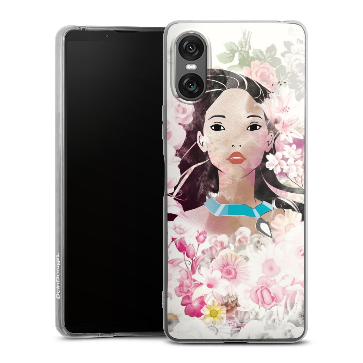 Sony Xperia 10 VI Handy Silikon Hülle Case transparent Handyhülle Pocahontas Official Licensed Product Disney Silikon Case