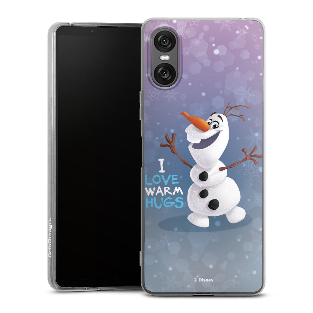 Sony Xperia 10 VI Handy Silikon Hülle Case transparent Handyhülle Frozen Frozen Olaf Official Licensed Product Silikon Case