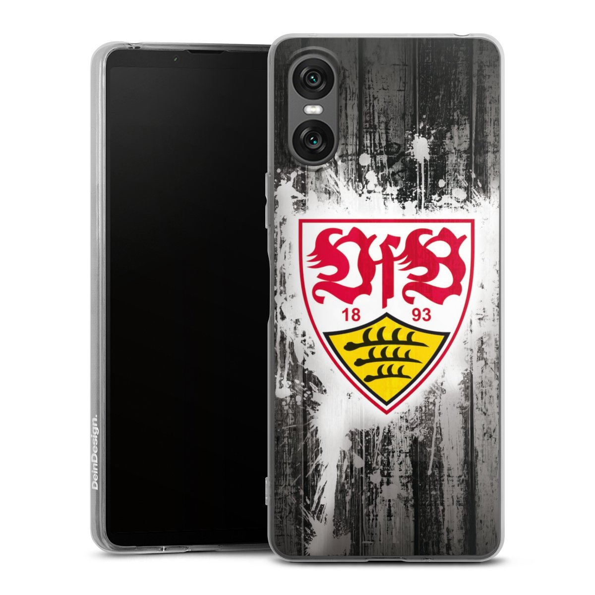 Sony Xperia 10 VI Handy Silikon Hülle Case transparent Handyhülle Vfb Stuttgart Official Licensed Product Silikon Case