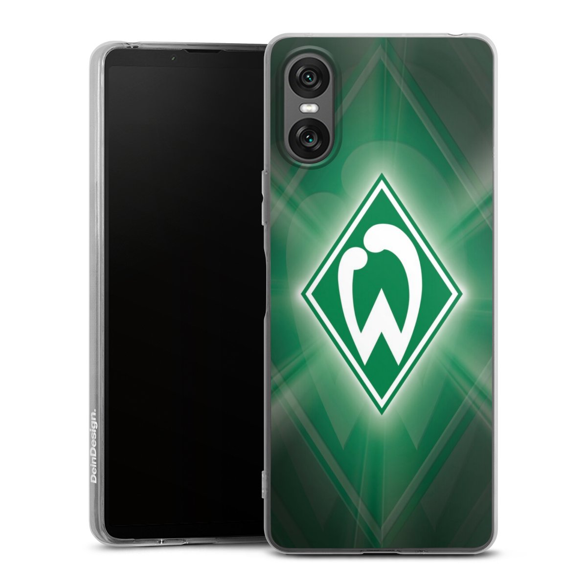 Sony Xperia 10 VI Handy Silikon Hülle Case transparent Handyhülle Sv Werder Bremen Official Licensed Product Coat Of Arms Silikon Case