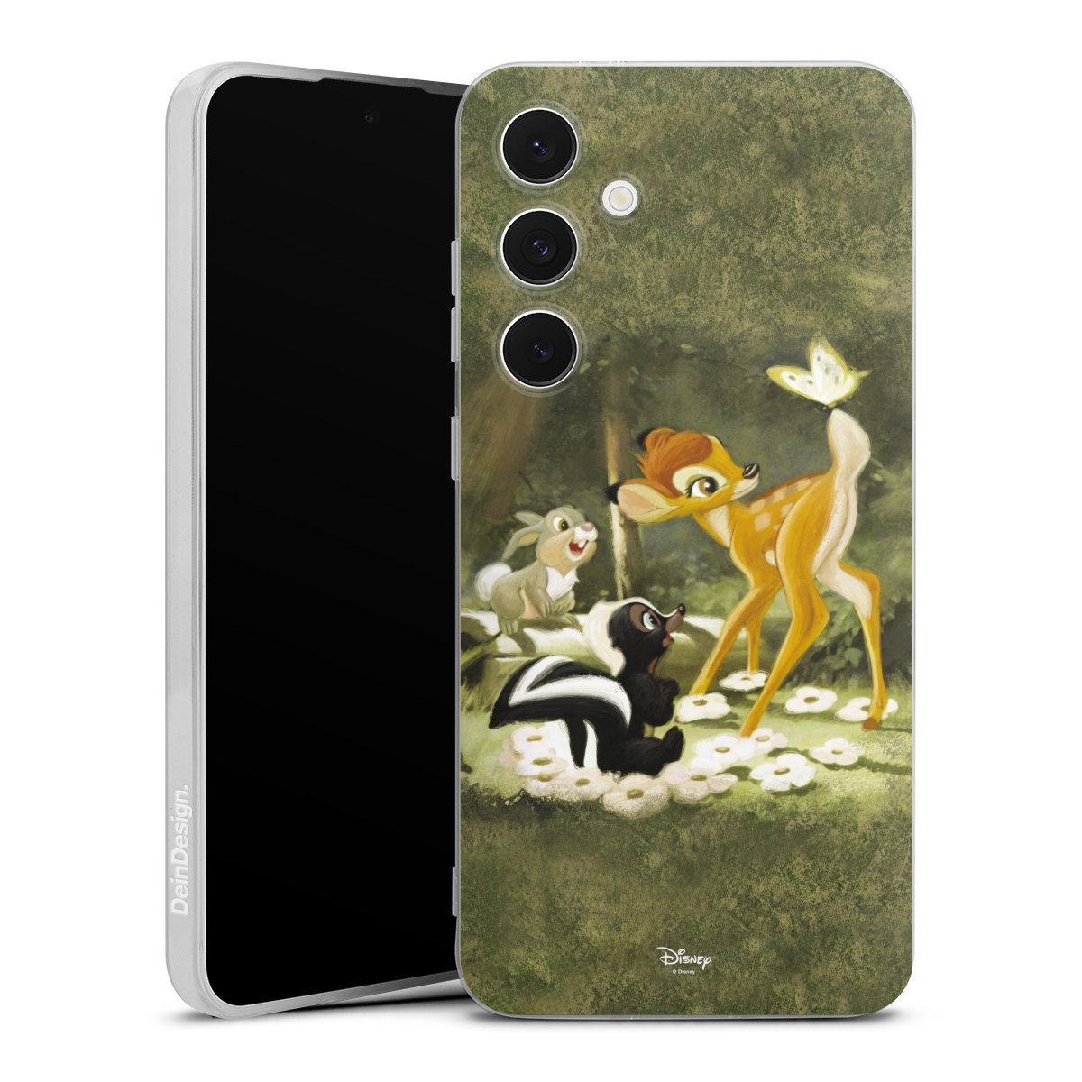 Galaxy S24 FE 5G Handy Silikon Hülle Case transparent Handyhülle Disney Official Licensed Product Bambi Silikon Case