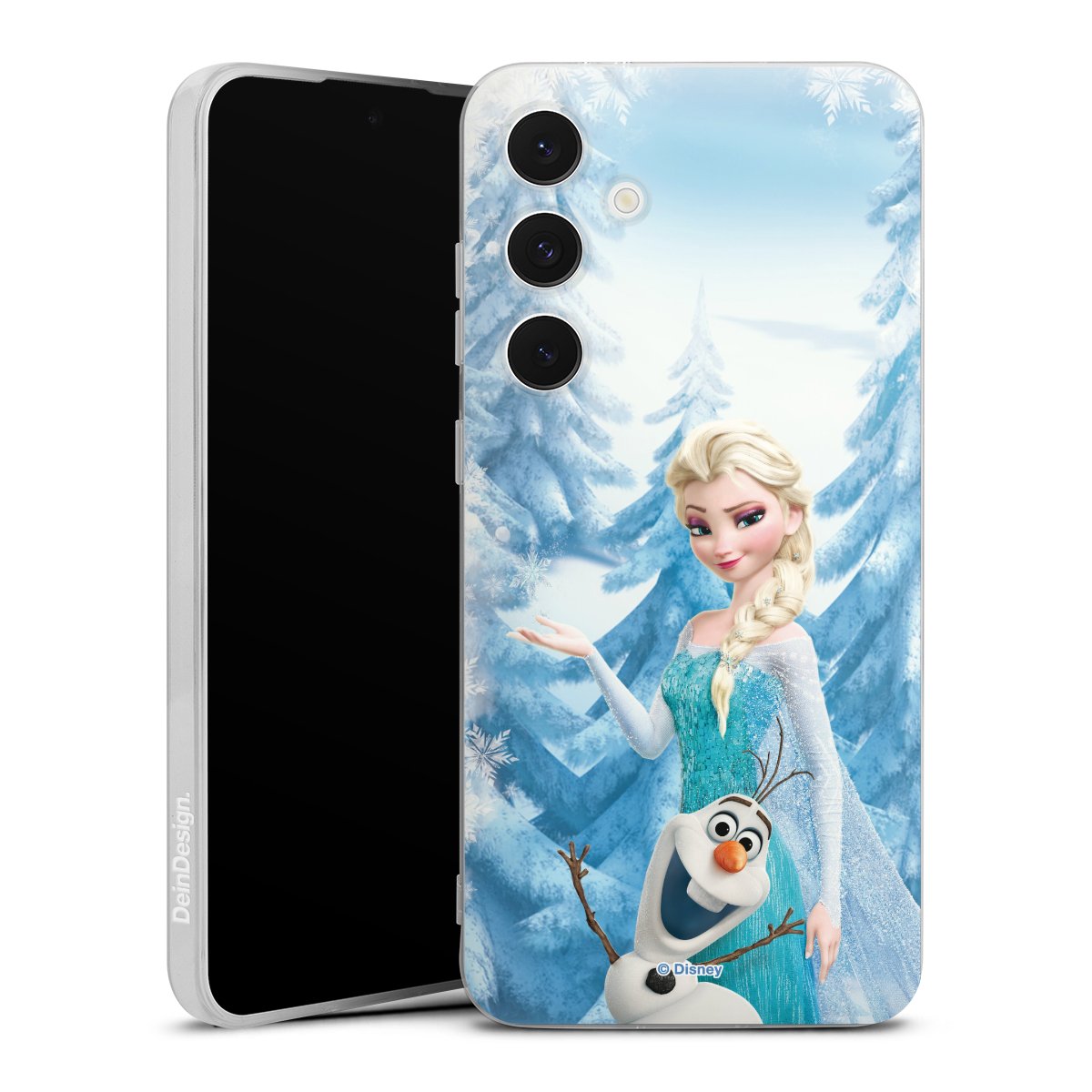 Galaxy S24 FE 5G Handy Silikon Hülle Case transparent Handyhülle Official Licensed Product Frozen Elsa Disney Silikon Case