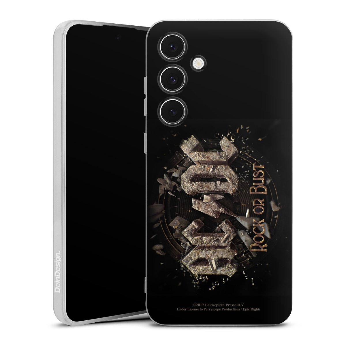 Galaxy S24 FE 5G Handy Silikon Hülle Case transparent Handyhülle Acdc Official Licensed Product Rock Or Bust Silikon Case