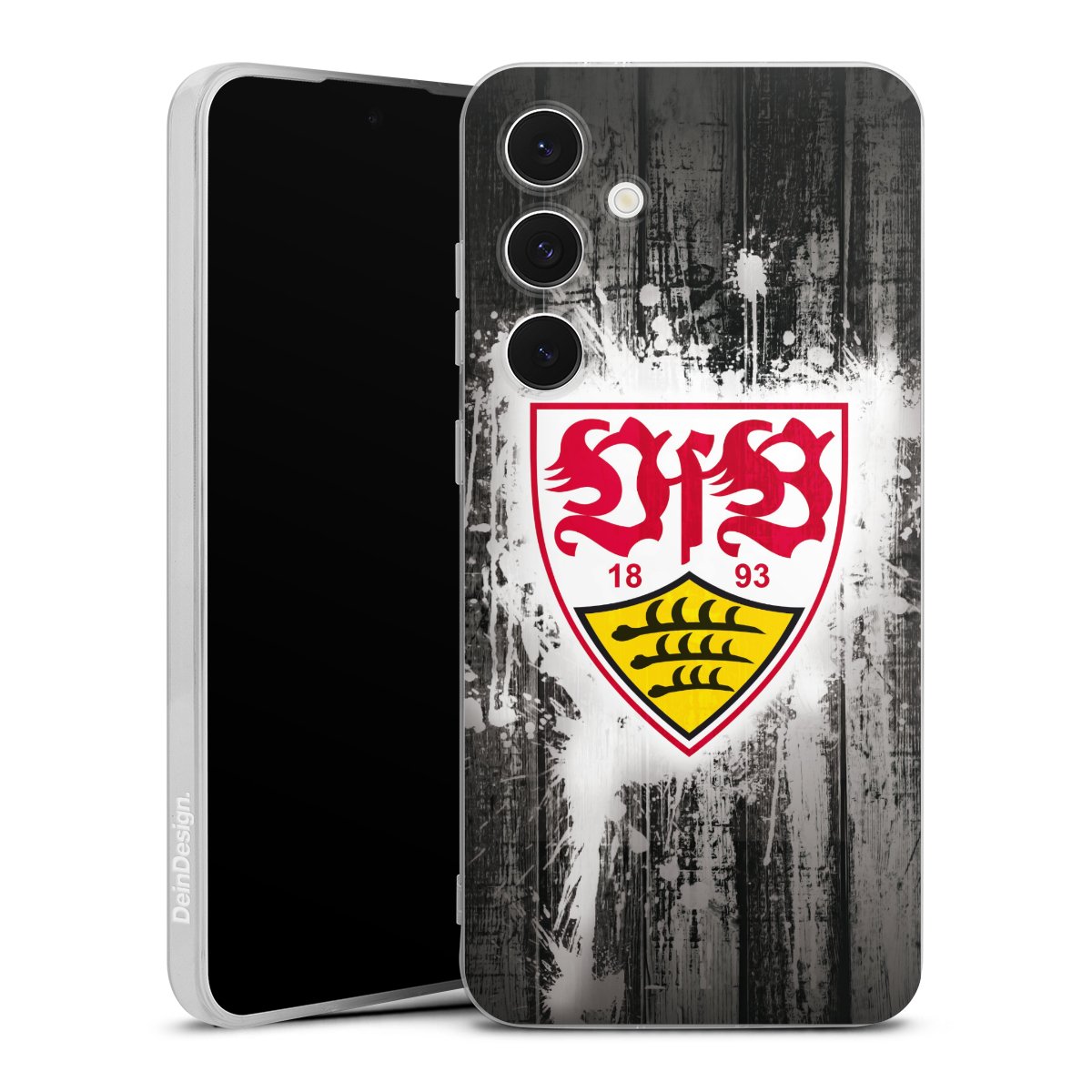 Galaxy S24 FE 5G Handy Silikon Hülle Case transparent Handyhülle Vfb Stuttgart Official Licensed Product Silikon Case