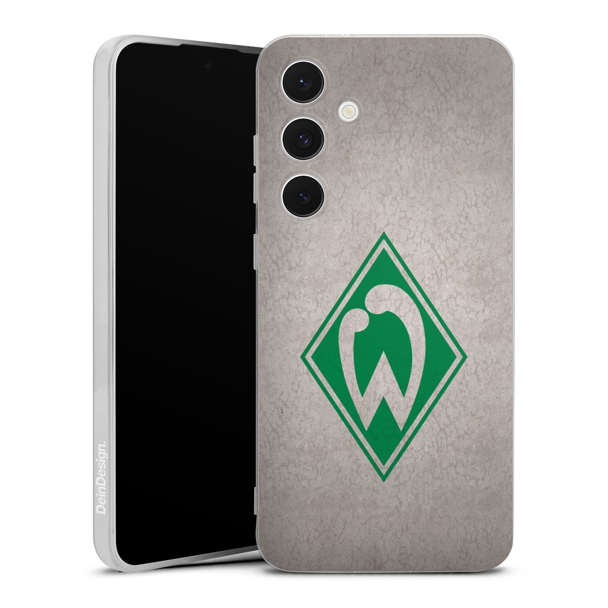 Galaxy S24 FE 5G Handy Silikon Hülle Case transparent Handyhülle Sv Werder Bremen Concrete Official Licensed Product Silikon Case