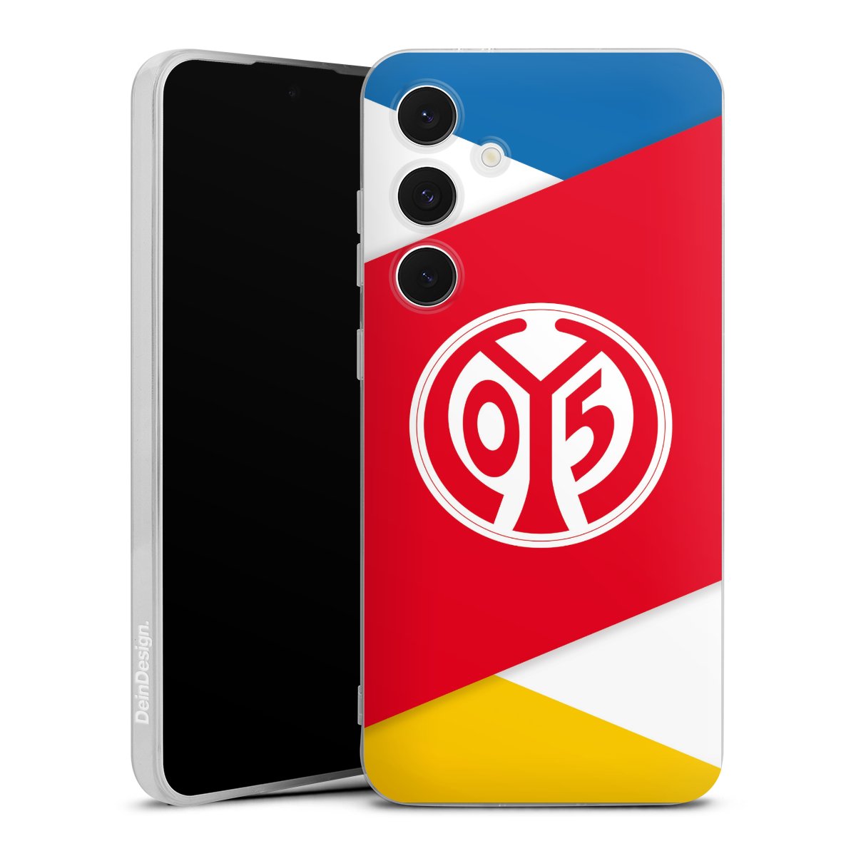 Galaxy S24 FE 5G Handy Silikon Hülle Case transparent Handyhülle Official Licensed Product Soccer 1. Fsv Mainz 05 E.V. Silikon Case