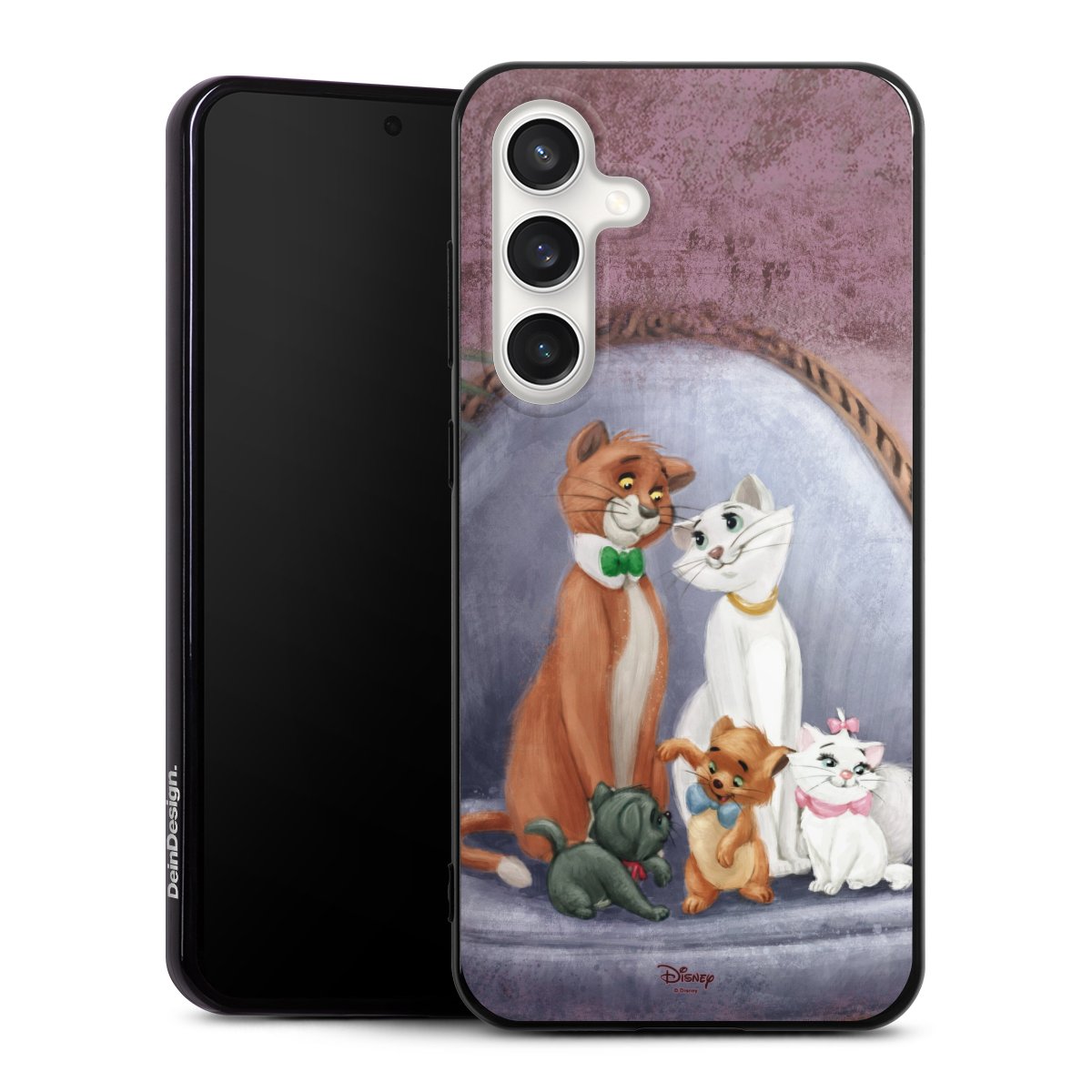 Galaxy S24 FE 5G Handy Silikon Hülle Case schwarz Handyhülle Official Licensed Product Disney Aristocats